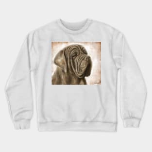 Painting of a Brown Mastiff Dog Crewneck Sweatshirt